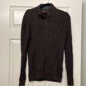 Brown Cable Knit Sweater